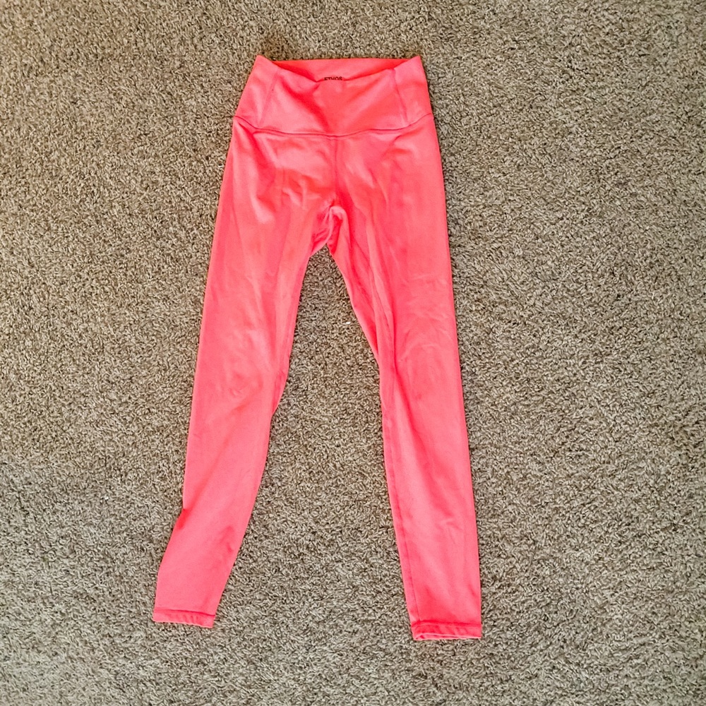 Bright pink Ethos work out pants